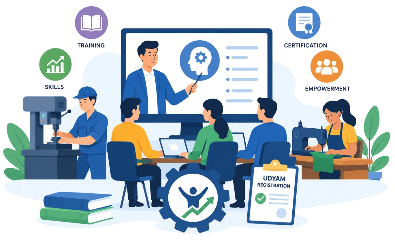 Skill Development and Training Schemes for Udyam Registered MSMEs